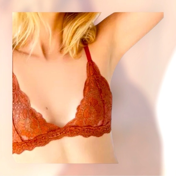 Free People X HAH Chi Bralittle in Burnt Orange - Picture 1 of 3